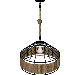 工业风金属吊灯su模型