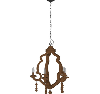 欧式金属吊灯su模型