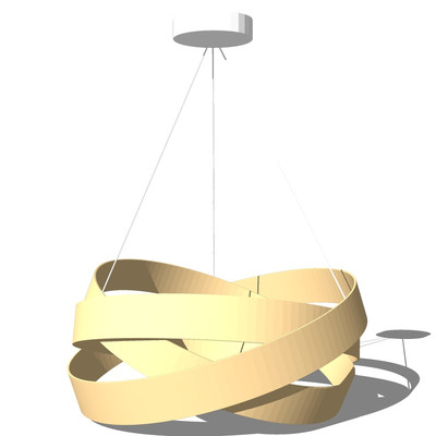现代金属吊灯su模型