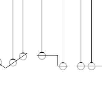 现代玻璃吊灯su模型