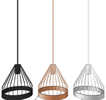 现代金属吊灯su模型