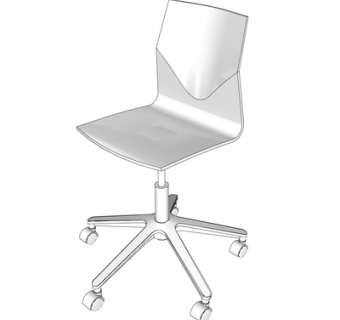 现代单椅su模型