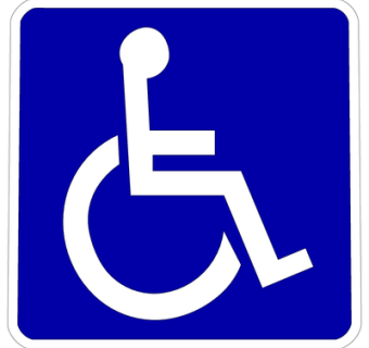 现代轮椅标识牌su模型