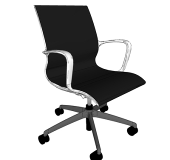 现代旋转办公椅su模型