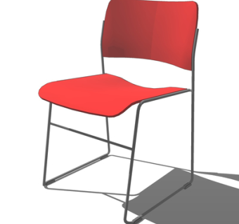 现代单椅su模型