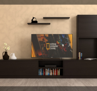 现代实木电视柜su模型