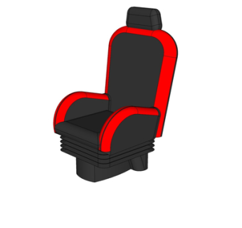 现代布艺休闲沙发su模型