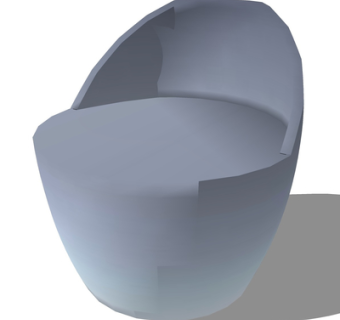 现代布艺休闲沙发su模型