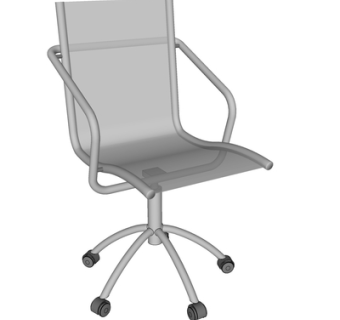 现代网格办公椅su模型