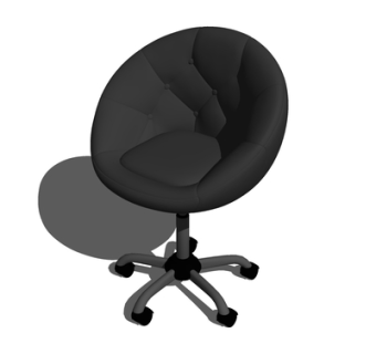 现代布艺休闲椅su模型