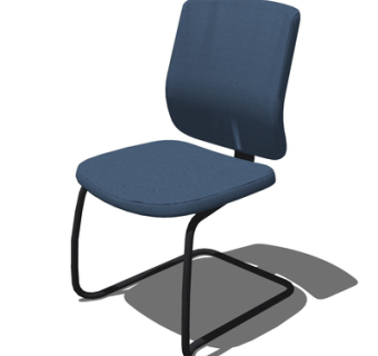 现代布艺单椅su模型