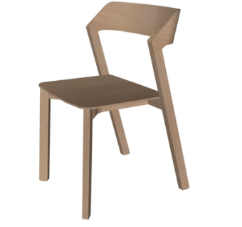 现代实木单椅su模型