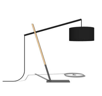 现代台灯su模型