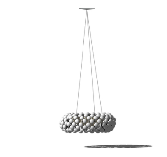 现代金属吊灯su模型