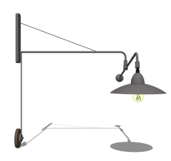 现代金属壁灯su模型