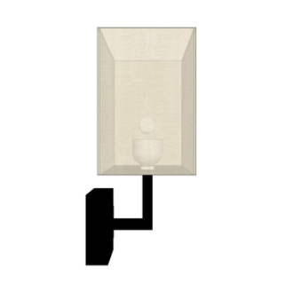 现代金属壁灯su模型