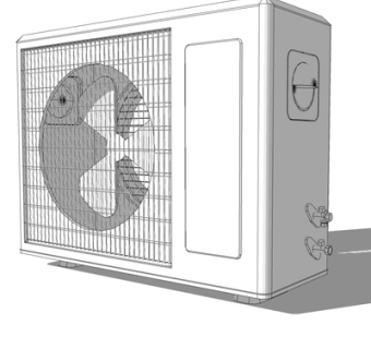 现代空调外机su模型