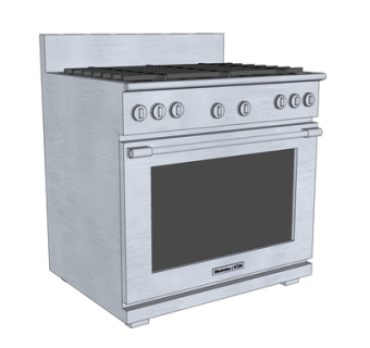 现代煤气灶su模型