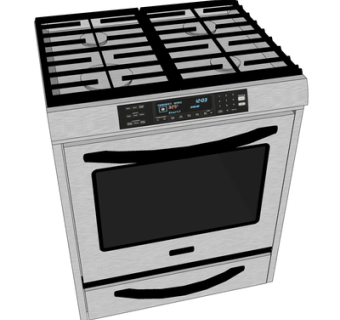 现代烤炉su模型