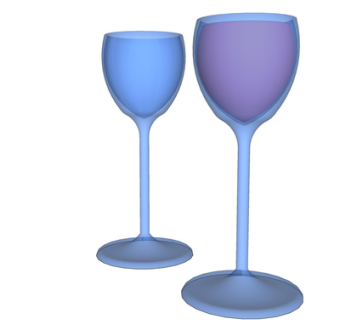 现代高脚杯su模型