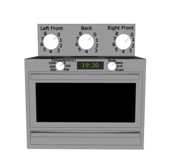 现代烤炉su模型