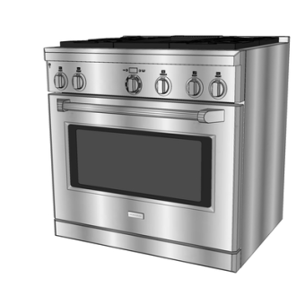 现代烤炉su模型