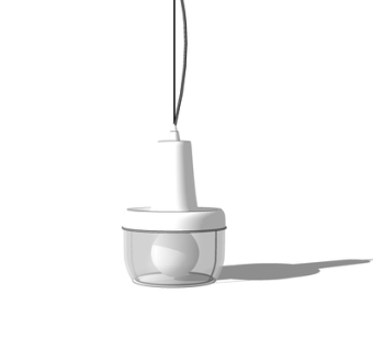 现代金属吊灯su模型