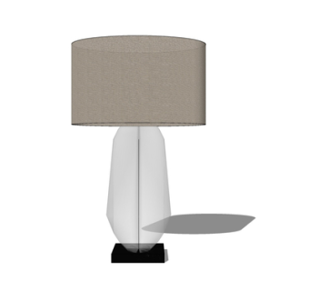 现代金属台灯su模型