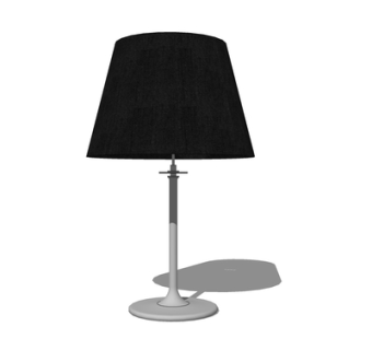 现代金属台灯su模型