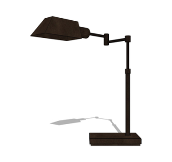 现代金属台灯su模型