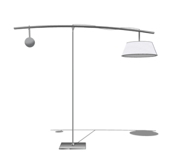 现代金属台灯su模型