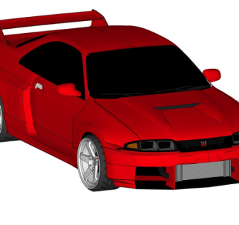 现代汽车su模型