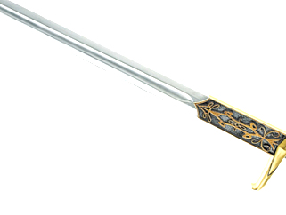 欧式金属长剑su模型