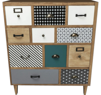 现代实木边柜su模型