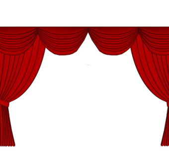 现代布艺窗帘su模型