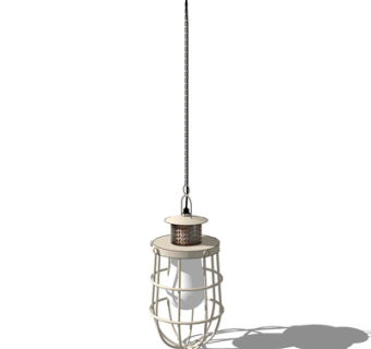 工业风金属吊灯su模型