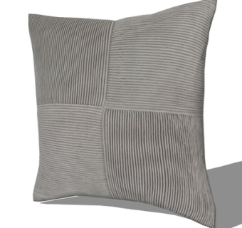 现代布艺抱枕su模型