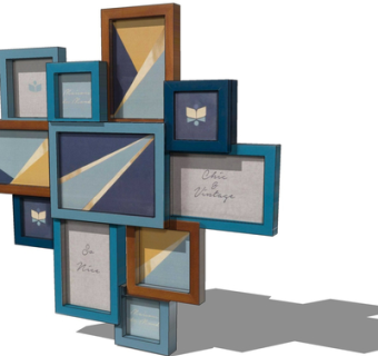 现代装饰挂画su模型