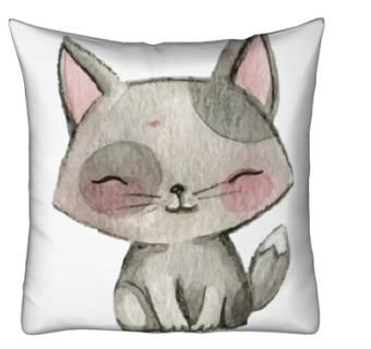 现代布艺抱枕su模型