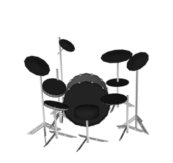 现代架子鼓su模型
