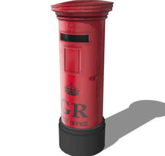 现代金属邮箱su模型