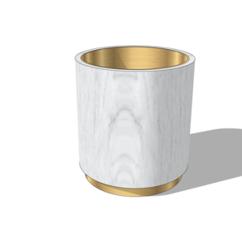 现代金属杯子su模型