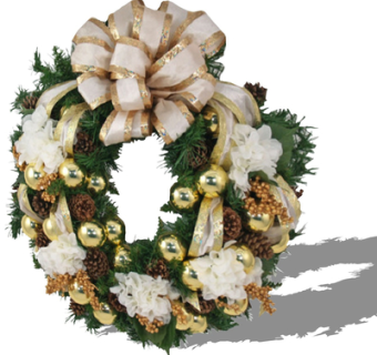 现代花圈su模型