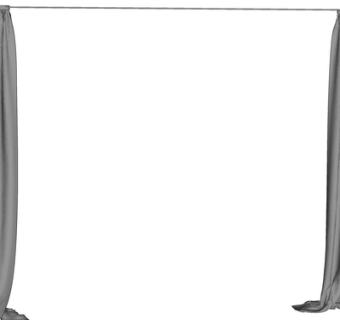 现代布艺窗帘su模型
