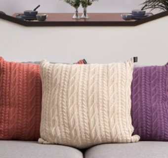 现代布艺抱枕su模型