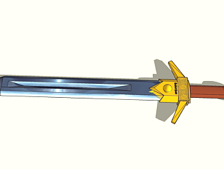 现代金属长剑su模型