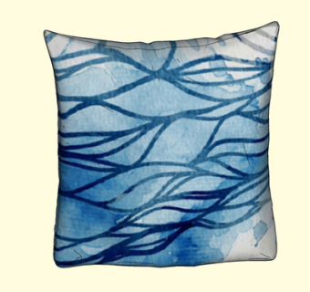 现代布艺抱枕su模型