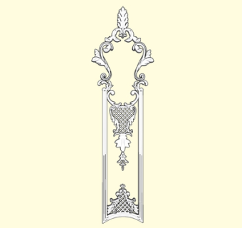 现代金属挂件su模型