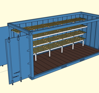 现代集装箱su模型