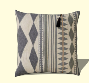 现代布艺抱枕su模型